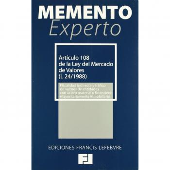 Memento Experto Articulo 108 Ley Mercado De Valores