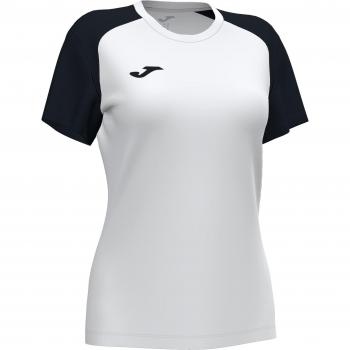 Joma Academy IV Women's Short Sleeve T-Shirt White-Black