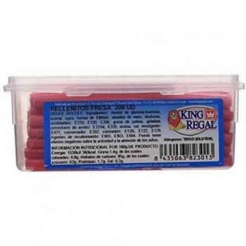 King Regal Rellenito Fresa - estuche 200 unidades