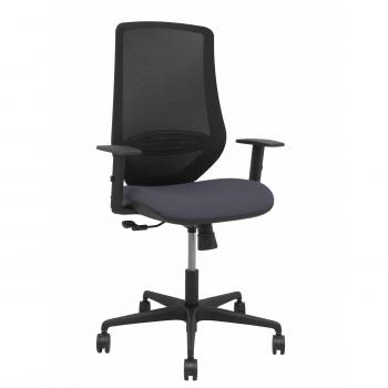 Silla de Oficina Mardos con Malla Negra y Brazos Regulables