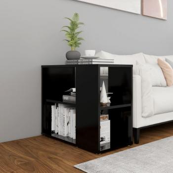 Armario auxiliar negro de madera multicapa 60x30x50 cm