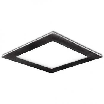 Greenice | Placa de LEDs Cuadrada 225X225Mm 18W 1300Lm 50.000H Niquel Satinado | Blanco Frío