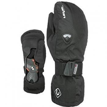 Level Fly Jr Mitt Guante, otoño/Invierno, Unisex, Color Negro, tamaño 5,5