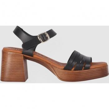 Sandalia de plataforma Chika10 Leather TREVI 04 - Negro