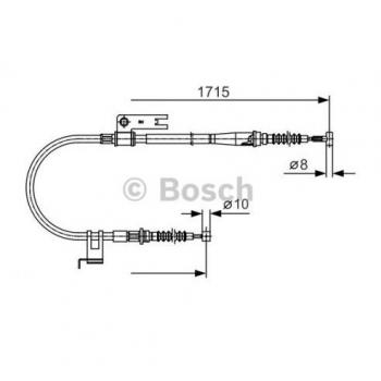 Cable de freno de mano BOSCH 1 987 477 916 para Mazda 626 y 323, compatible con modelos de freno de estacionamiento
