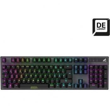 Teclado Gaming Sharkoon SKILLER SGK20, USB, RGB, Interruptores Mecánicos Huano Brown, Diseño QWERTZ
