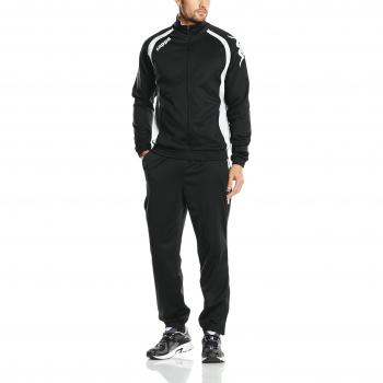 Kappa Bolzano - Chándal para hombre, color negro / blanco, talla YS