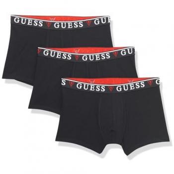 Pack de 3 Boxers Guess Modelo 'Brian Hero' con Elástico - Color Negro - Talla M