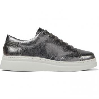 CAMPER Runner Up Sneakers for Women - Grey, Smooth Leather, Size 35/5