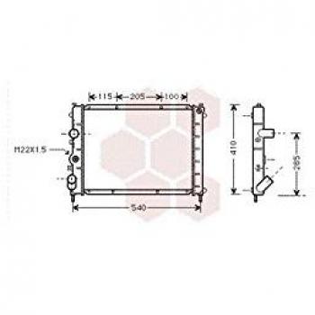 Van Wezel 43002231 radiador de refrigeración del motor