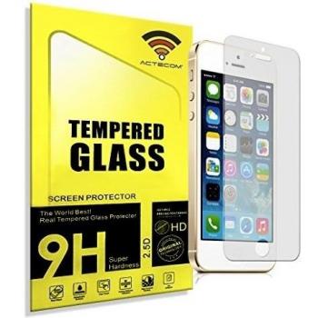 ACTECOM® Protector de pantalla Iphone 5/5S 5C SE de cristal templado