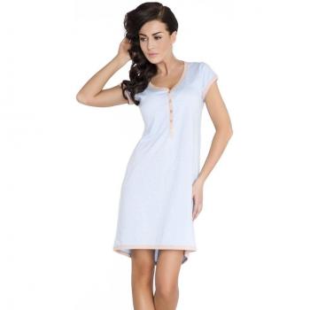Dobranocka TM.5038 Camisón Maternal,XL,Azul Claro - Marrón