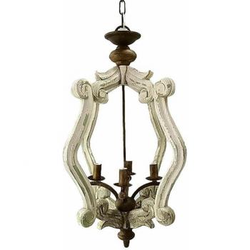 Lámpara de Techo DKD Home Decor Metal Abeto Vintage Acabado envejecido 33 x 33 x 68,5 cm 35 x 36 x 77,5 cm