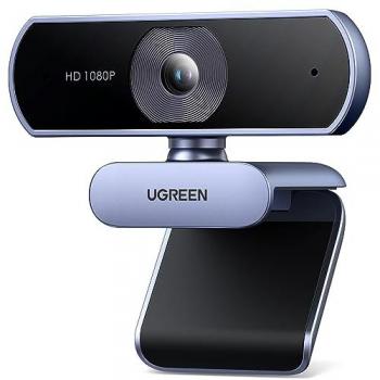 Cámara Web UGREEN Full HD 1080P USB con Doble Micrófono Antirruido y Rotación de 360 Grados para Videoconferencias y Streaming