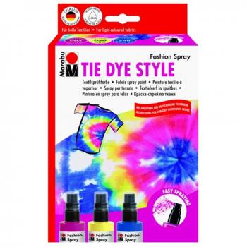Set de pintura textil en spray Marabu, colores primarios, 3x100ml