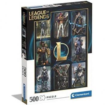 Clementoni- League of Legends Legends-500 Adultos