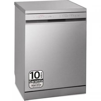 Lavavajillas LG 14 servicios, 60 cm - DF243FV, capacidad para 14 cubiertos, acabado en acero inoxidable