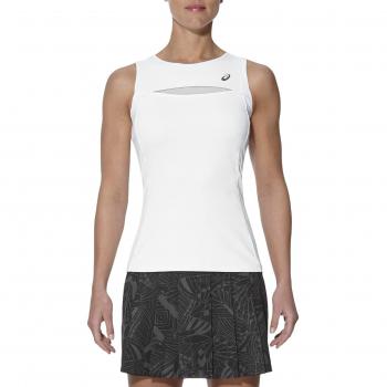Asics W Club Camiseta de Tirantes, Mujer, Blanco