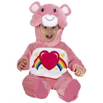 Disfraz de Oso Arcoíris Rosa para bebé - Disfraz de oso, color rosa, diseño arcoíris, suave y cómodo, ideal para bebés, incluye capucha con orejas de oso