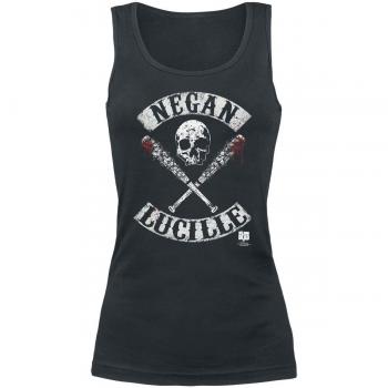 The Walking Dead Negan Lucille Top Mujer Negro XXL
