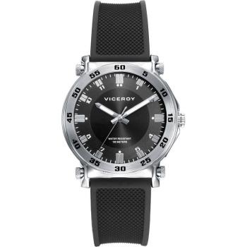 Reloj Viceroy Niño 401307-57 Diseño Elegante con Correa de Caucho Negra