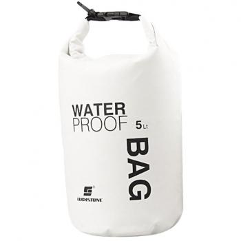 5L Bolsa de Deporte Al Aire Libre Bolsa Impermeable a Prueba de Agua Blanco