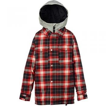 Chaqueta Infantil de Snowboard Burton Uproar Chaqueta Joven, todas las estaciones, unisex, color process red miked plaid, tamaño M