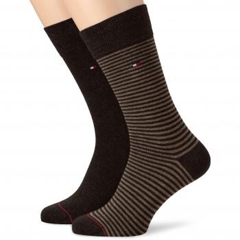 Tommy Hilfiger Th Men Small Stripe Sock 2P - Calcetines para hombre, talla 39/42