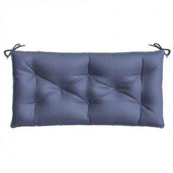 Cojín para banco de jardín azul marino 110x50x7 cm en tela Oxford