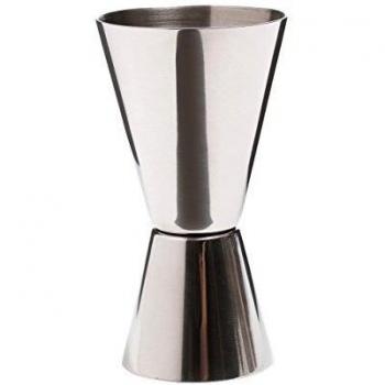 Bar Craft Medidor Doble de Bebida Jigger, Efecto Pulido, Acero inoxidable, 25 ml/50 ml