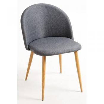 Silla Vint Tela - Gris Oscuro - Elegancia y Confort
