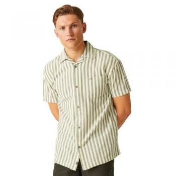 Regatta Men's Shorebay II Short Sleeve Shirt - Green, Size XL