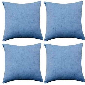 Deconovo Funda para cojin Protectora 4 Piezas 60x60cm Azul