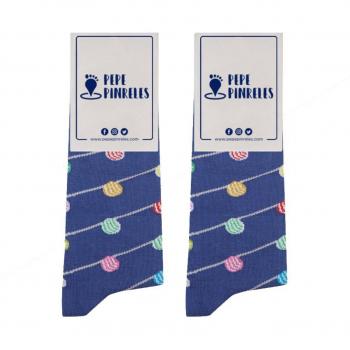 Calcetines Pepe Pinreles Farolillos Azul y Amarillos