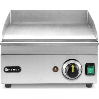 Plancha eléctrica lisa Hendi Kitchen Line 326x445 mm, 2000W, temperatura ajustable hasta 300°C, acero inoxidable