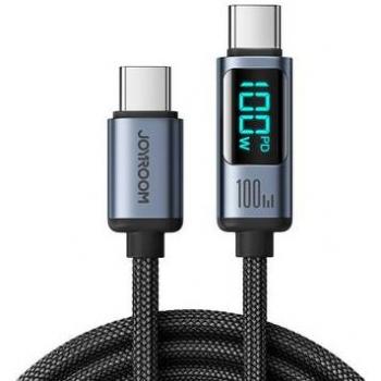 Cable USB-C Joyroom S-CC100A16 con Pantalla Digital - 100W - 1.2m - Negro