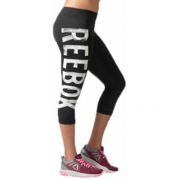 Reebok Favorite Pantalón Capri, Mujer, Negro