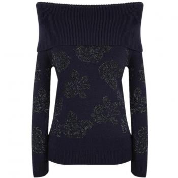 Naf Naf Jersey Vuelta Azul para Mujer S Azul