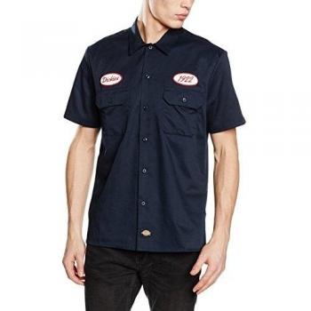 DICKIES Rotonda South, Camisa para Hombre, Dark Navy, XLrge
