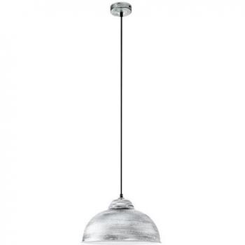 Lámpara Colgante Vintage Eglo Truro 2 Plata Antiguo E14 1x60W