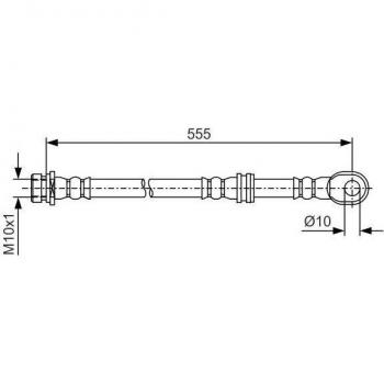 Latiguillo de freno BOSCH 1 987 481 087 - Tipo: Latiguillo de freno; Marca: BOSCH; Número de pieza: 1 987 481 087