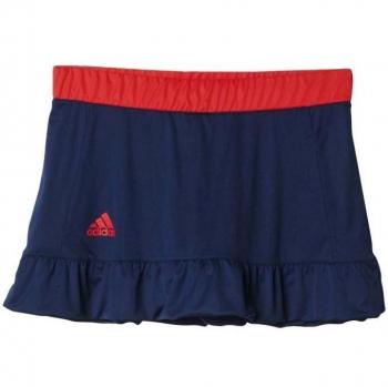 adidas Court Skort - Falda pantalón para mujer, color azul / rojo, talla M