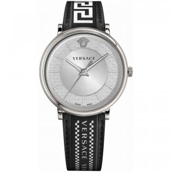 Versace V-Circle Watch Gray Male ONE SIZE