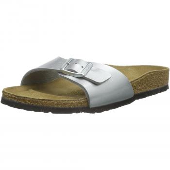 Birkenstock Madrid Birko-Flor Women's Sandals - Silver - UK7.5 EU41 Narrow