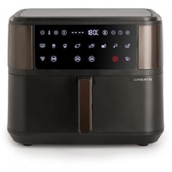 Freidora de Aire Sin Aceite 10L con Separador, 10 Programas Preinstalados, Control Táctil, Libre de BPA y PFOA - Create Air Fryer Dual 2400W