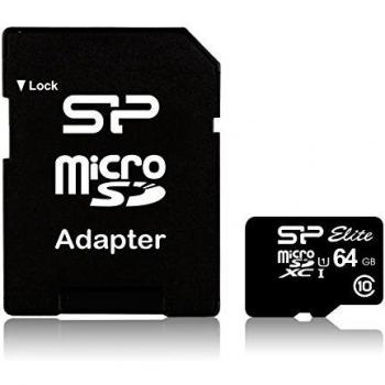 Silicon Power Ellite memoria flash 64 GB MicroSDXC Clase 10 UHS-I - Tarjeta de memoria
