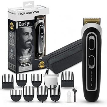 Cortapelos Recargable Rowenta TN9110F4 Trim & Style Easy 11 en 1, Negro con 9 Peines y 26 Ajustes de Longitud