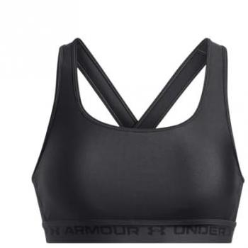 Sujetador deportivo Under Armour Crossback Mid gris negruzco, soporte medio, talla XL para mujer