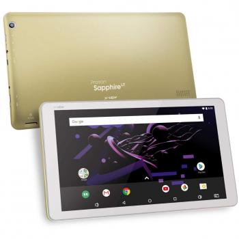 Tablet 10.1 Pulgadas, X-View Sapphire, procesador Quadcore, 1GB RAM DDR3, 16 GB Memoria, Android 7.1, WI FI, HD 1024 x 600 px, Camara Dual, Bluetooth, Memoria expansible a 32 GB