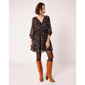 Vestido estampado floral Negro 36 - Naf Naf